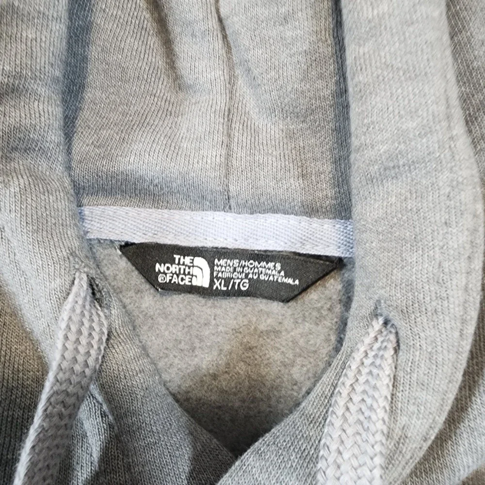 The North Face Hoodie Mens XL Gray Fleece Logo Graphic Print Sweatshirt Pullover